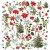 Ozdoby papierowe Die-cuts Evergreen Season Wildflower 78szt ES-28515 49 And Market