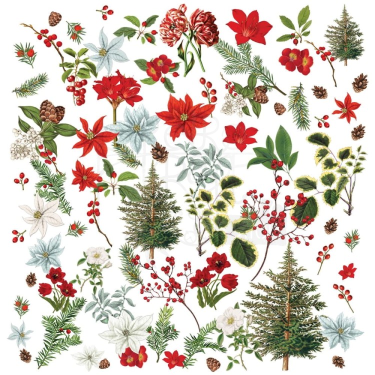 Ozdoby papierowe Die-cuts Evergreen Season Wildflower 78szt ES-28515 49 And Market