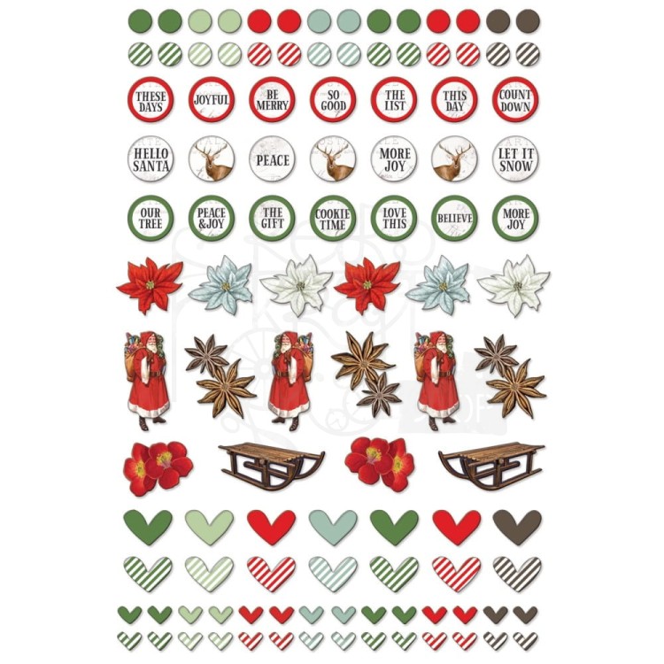 Naklejki epoksydowe Evergreen Season Wishing Bubbles and Baubles 107szt ES-28584 49 And Market