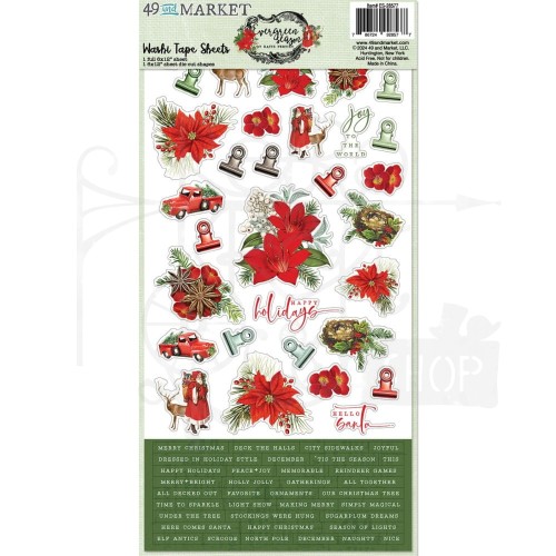 Washi Tape Evergreen Season 2 arkusze ES-28577 49 And Market