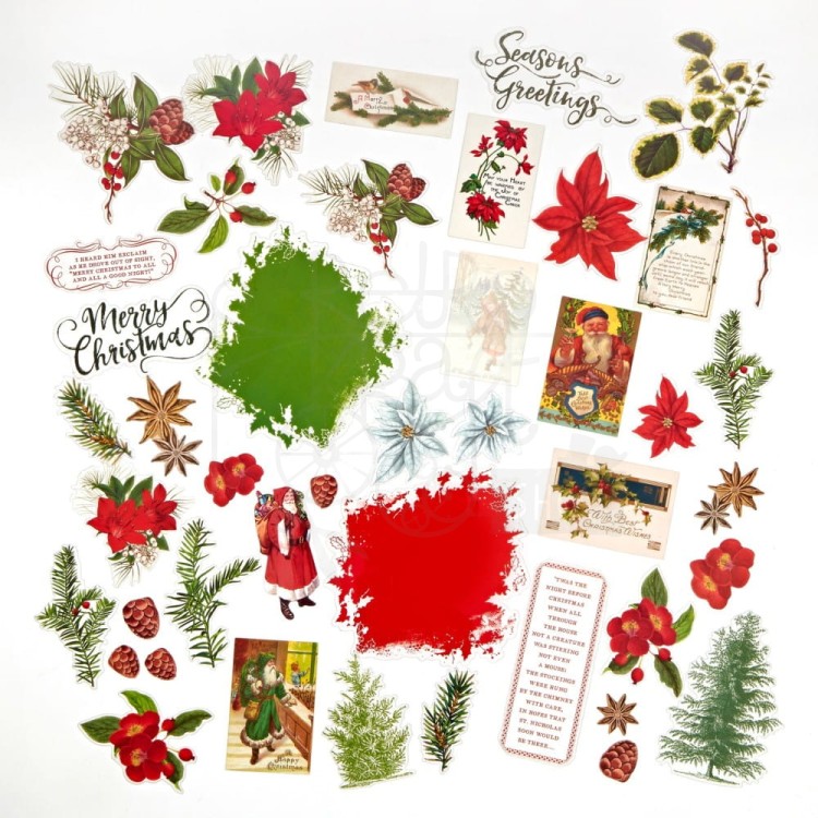 Ozdoby foliowe Evergreen Season Acetate Assortment 44szt ES-28539 49 And Market