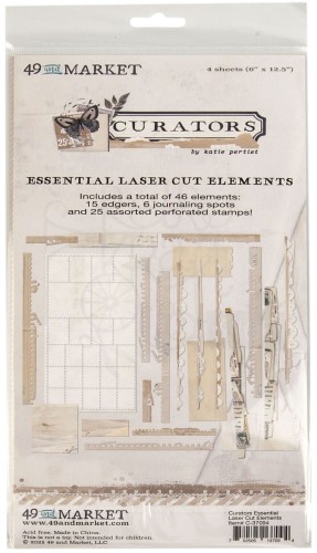 Ozdoby papierowe Die-cuts Curators Essential 46 elementów C-37094 49 And Market
