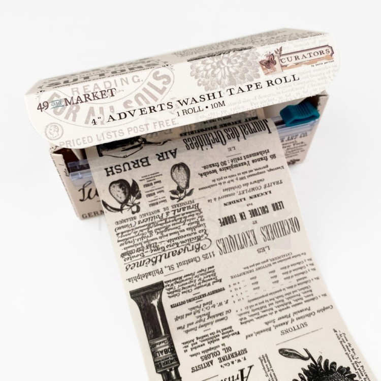 Taśma washi tape Curators Adverts 10cm C-35618 49 And Market