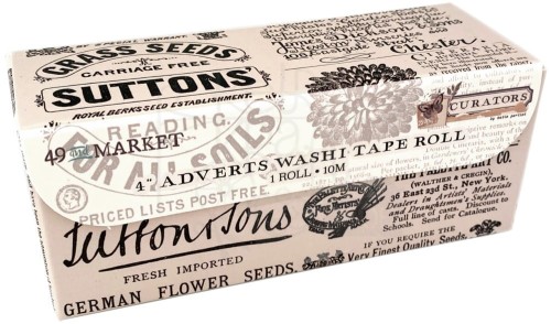 Taśma washi tape Curators Adverts 10cm C-35618 49 And Market