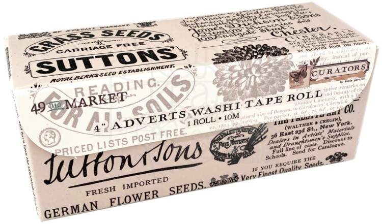 Taśma washi tape Curators Adverts 10cm C-35618 49 And Market