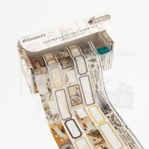 Zestaw taśm washi tape Curators 6szt C-35571 49 And Market