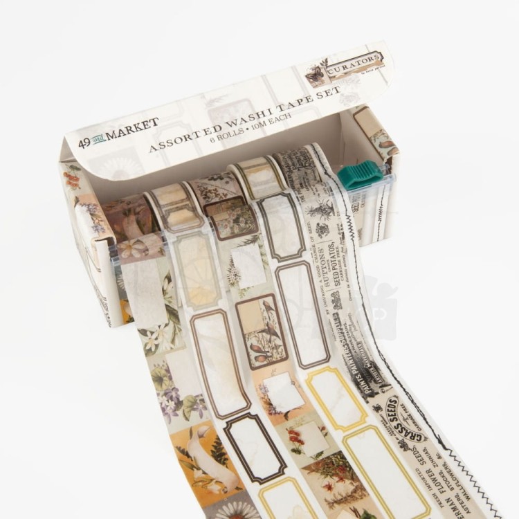 Zestaw taśm washi tape Curators 6szt C-35571 49 And Market