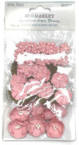 Kwiaty kwiatki papierowe Royal Posies Bashful 49szt RP-35380 49 And Market
