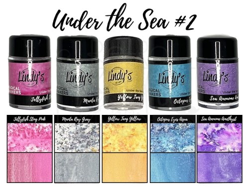 Zestaw Pigmentów Magical Shaker Set Under The Sea 2 5x10g Lindy's Stamp Gang