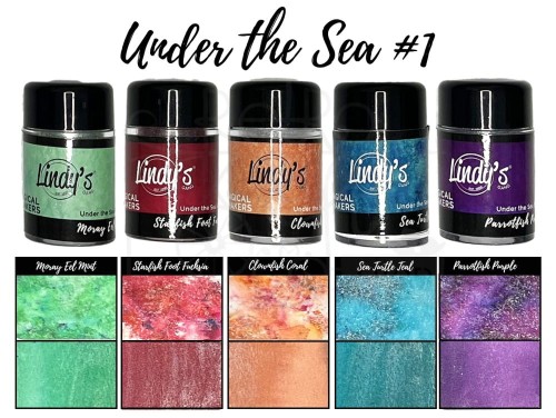 Zestaw Pigmentów Magical Shaker Set Under The Sea 1 5x10g Lindy's Stamp Gang
