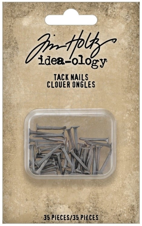 Ozdoby metalowe gwoździe Idea-Ology Tack Nails TH94240 Tim Holtz