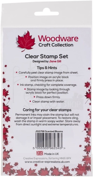 Stempel akrylowy Singles Scented Blooms JGS756 Woodware Craft Collection