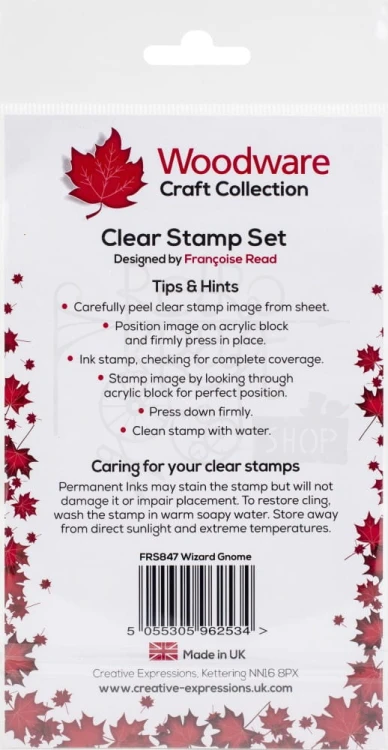 Stempel akrylowy Wizard Gnome FRS847 Woodware Craft Collection