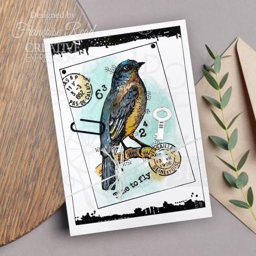 Stempel akrylowy Singles Bluebird FRM074 Woodware Craft Collection