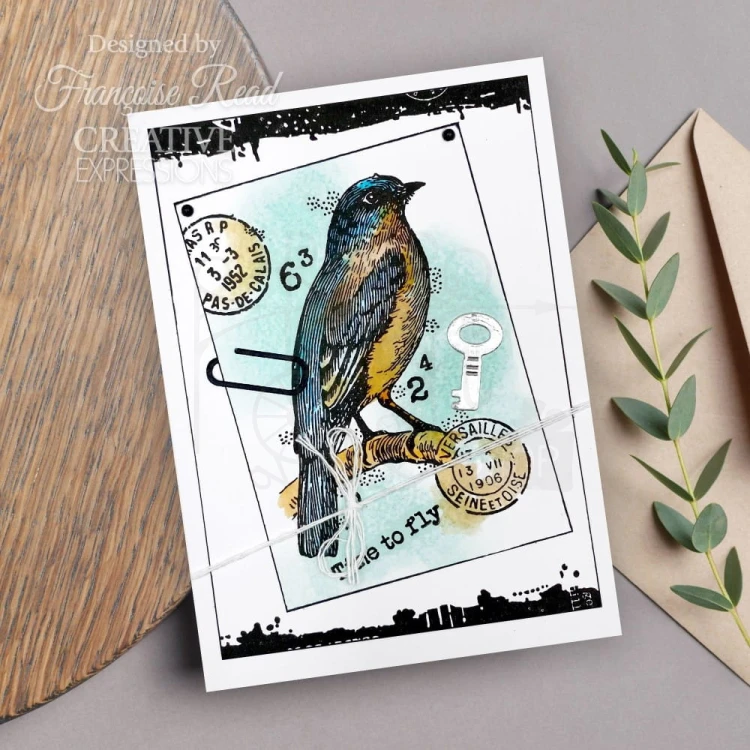 Stempel akrylowy Singles Bluebird FRM074 Woodware Craft Collection