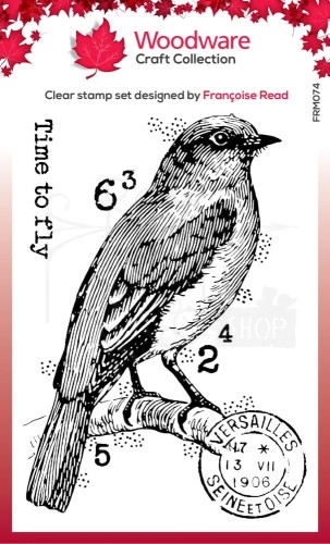 Stempel akrylowy Singles Bluebird FRM074 Woodware Craft Collection