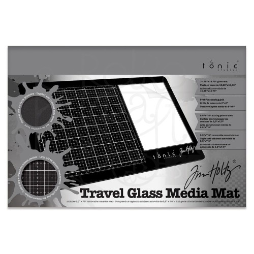 Mata szklana prawa Tim Holtz Travel Glass Media Mat 2633EUS Tonic Studios