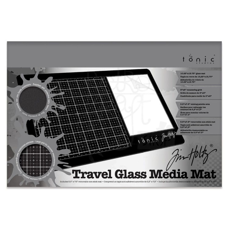 Mata szklana prawa Tim Holtz Travel Glass Media Mat 2633EUS Tonic Studios