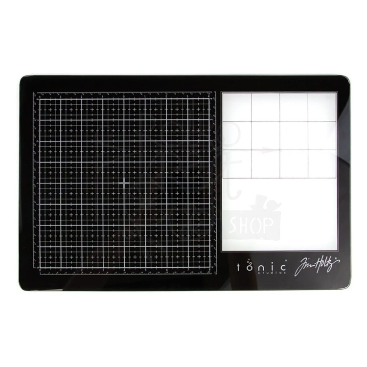 Mata szklana prawa Tim Holtz Travel Glass Media Mat 2633EUS Tonic Studios