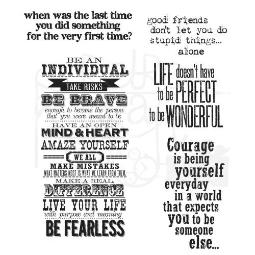 Stempel gumowy kauczukowy Way With Words CMS165 Tim Holtz Stampers Anonymous