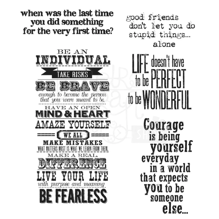 Stempel gumowy kauczukowy Way With Words CMS165 Tim Holtz Stampers Anonymous