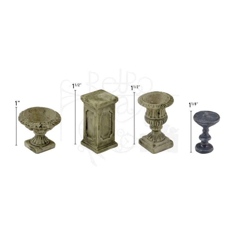 Ozdoby żywiczne urny Idea-Ology Conservatory TH94395 Tim Holtz