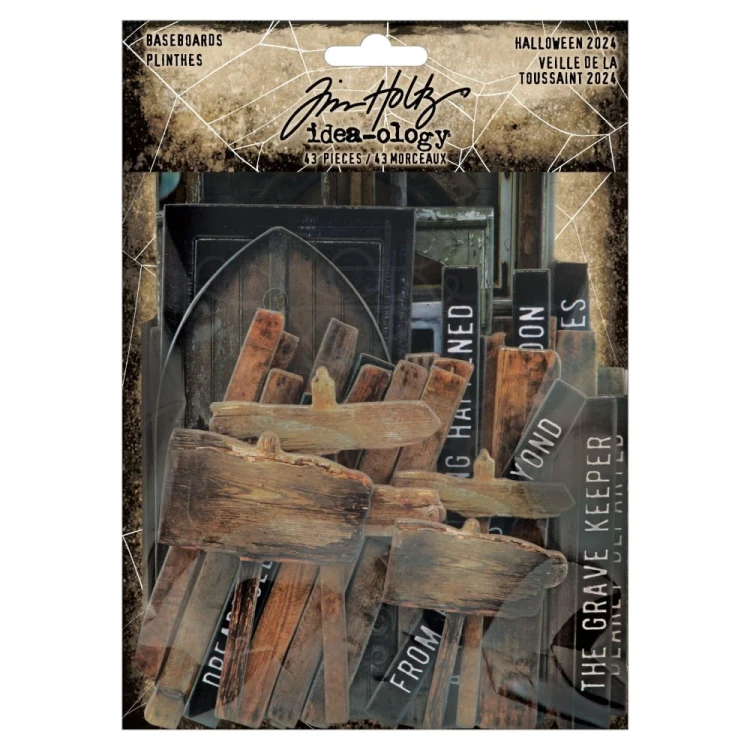 Ozdoby tekturowe Idea-Ology Baseboards Halloween TH94390 Tim Holtz