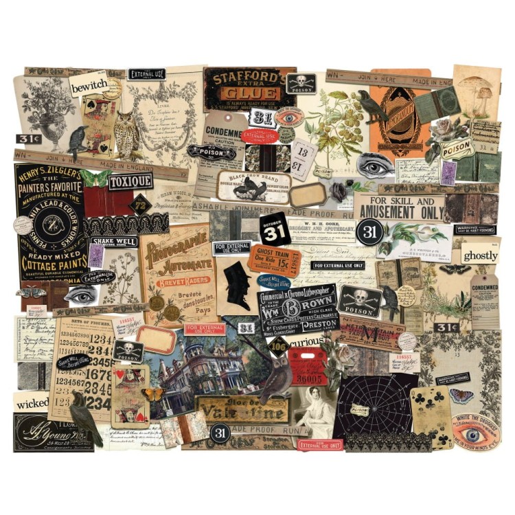 Ozdoby papierowe Idea-Ology Ephemera Pack Halloween TH94396 Tim Holtz
