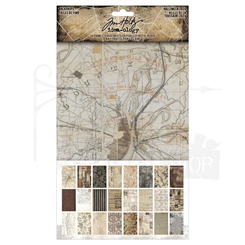 Ozdoby papierowe Idea-Ology Backdrops Halloween TH94389 Tim Holtz