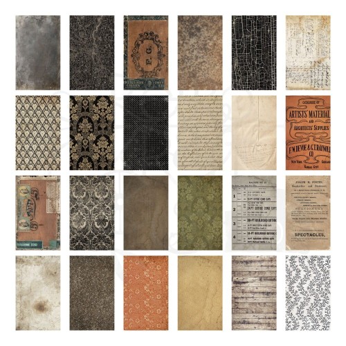 Ozdoby papierowe Idea-Ology Backdrops Halloween TH94389 Tim Holtz