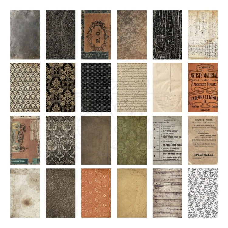 Ozdoby papierowe Idea-Ology Backdrops Halloween TH94389 Tim Holtz