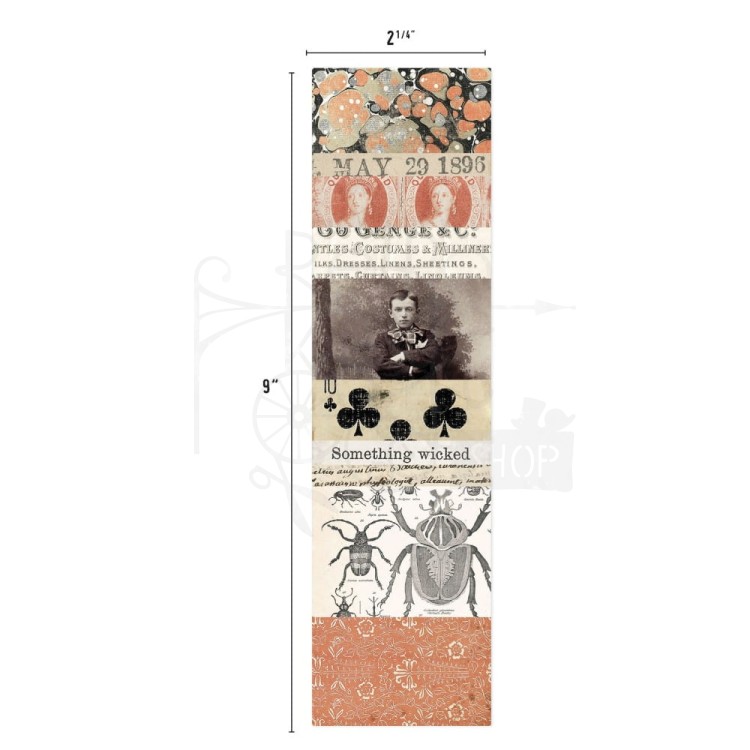 Ozdoby papierowe paski Idea-ology Large Collage Strips Halloween TH94394 Tim Holtz