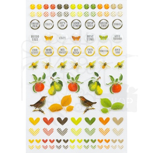 Naklejki epoksydowe Vintage Orchard Wishing Bubbles and Baubles 107szt VO-28959 49 And Market