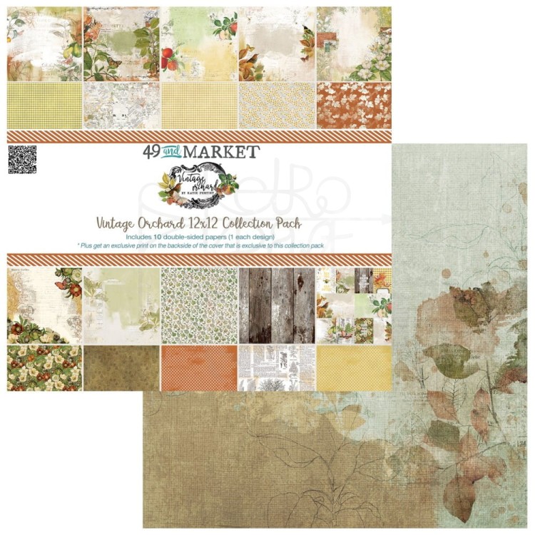 Zestaw papierów do scrapbookingu 30x30 Vintage Orchard VO-28621 49 And Market