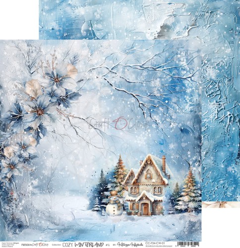 Zestaw papierów do scrapbookingu 30x30 Cozy Winterland CC-F34-CW-13-00 Craft O'Clock