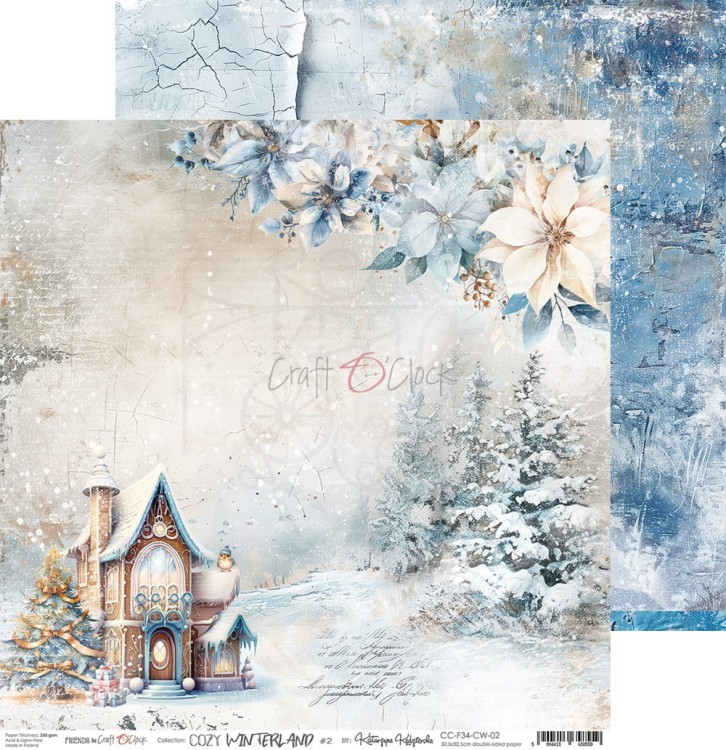 Zestaw papierów do scrapbookingu 30x30 Cozy Winterland CC-F34-CW-13-00 Craft O'Clock