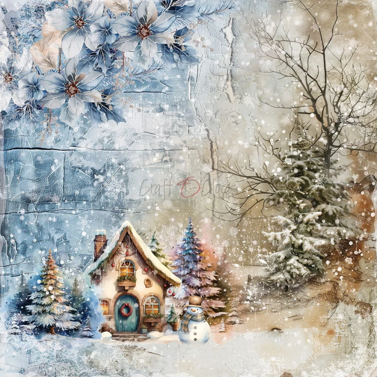 Zestaw papierów do scrapbookingu 20x20 Cozy Winterland Mix CC-F34-CW-13-09 Craft O'Clock