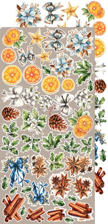 Zestaw dodatków 15x30 Cozy Winterland Flowers CC-F34-CW-13-11 Craft O'Clock