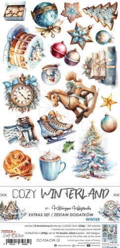 Zestaw dodatków 15x30 Cozy Winterland Winter CC-F34-CW-13-12 Craft O'Clock
