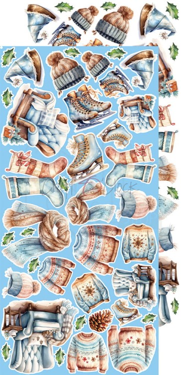 Zestaw dodatków 15x30 Cozy Winterland Winter CC-F34-CW-13-12 Craft O'Clock