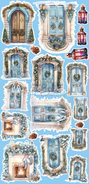Zestaw dodatków 15x30 Cozy Winterland Winter CC-F34-CW-13-12 Craft O'Clock
