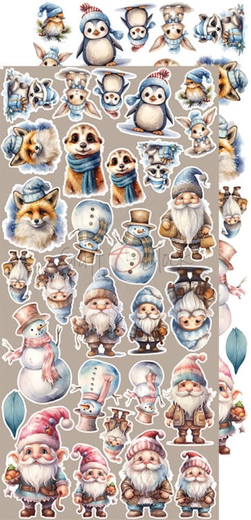 Zestaw dodatków 15x30 Cozy Winterland Mix CC-F34-CW-13-13 Craft O'Clock