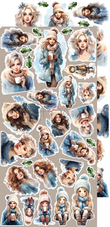 Zestaw dodatków 15x30 Cozy Winterland Mix CC-F34-CW-13-13 Craft O'Clock