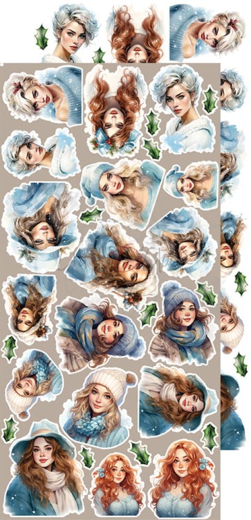 Zestaw dodatków 15x30 Cozy Winterland Mix CC-F34-CW-13-13 Craft O'Clock