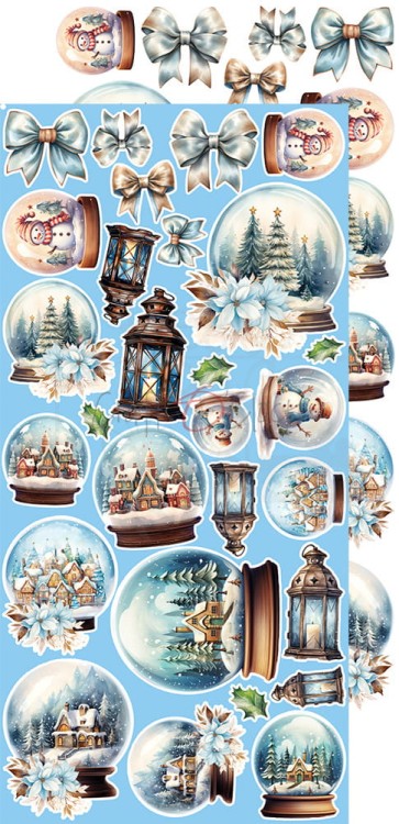 Zestaw dodatków 15x30 Cozy Winterland Mix CC-F34-CW-13-13 Craft O'Clock