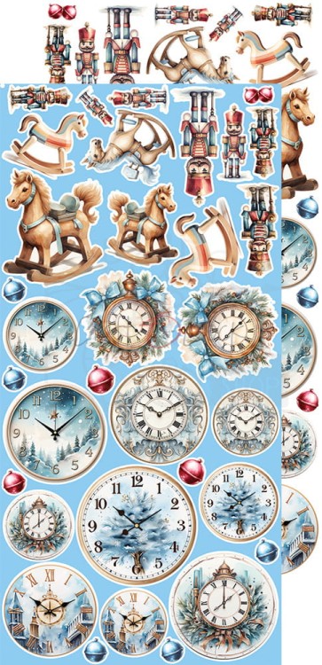 Zestaw dodatków 15x30 Cozy Winterland Mix CC-F34-CW-13-13 Craft O'Clock