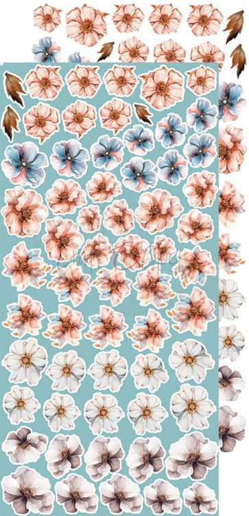 Zestaw dodatków 15x30 Vintage Sonata Flowers CC-F35-VSN-11 Craft O'Clock