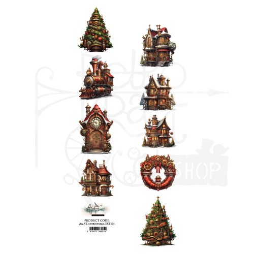 Pasek 5x30 Steampunk Time AA-ST-CHRISTMAS-EXT-01 Alchemy of Art