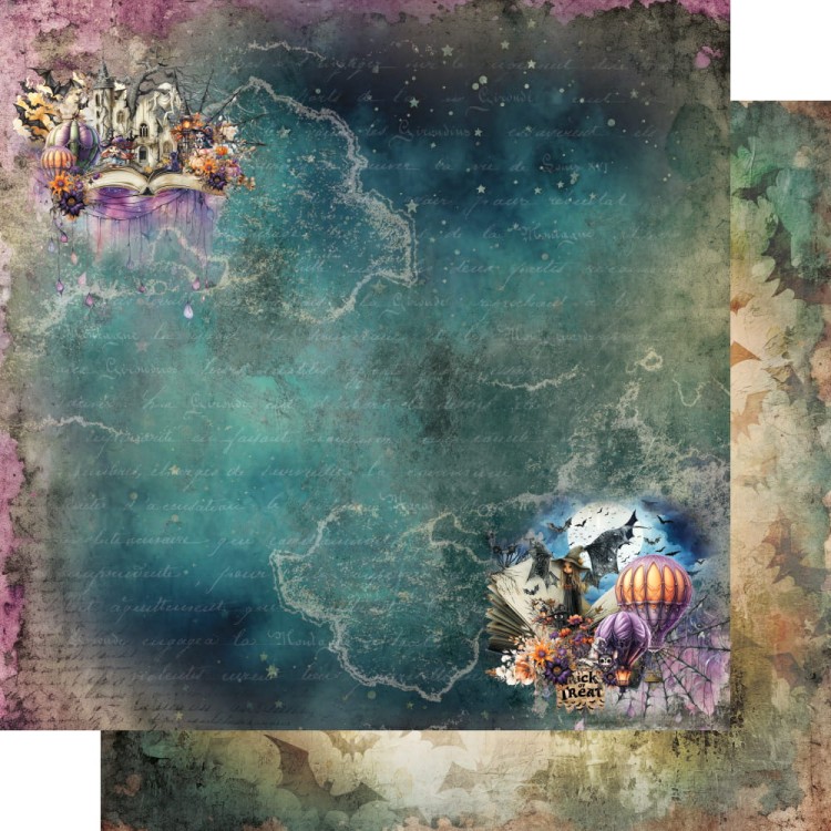 Zestaw papierów do scrapbookingu 30x30 Trick or Treat - Happy Halloween AA-TOT-HH-07 Alchemy of Art