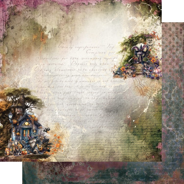 Zestaw papierów do scrapbookingu 20x20 Trick or Treat - Happy Halloween AA-TOT-HH-08 Alchemy of Art